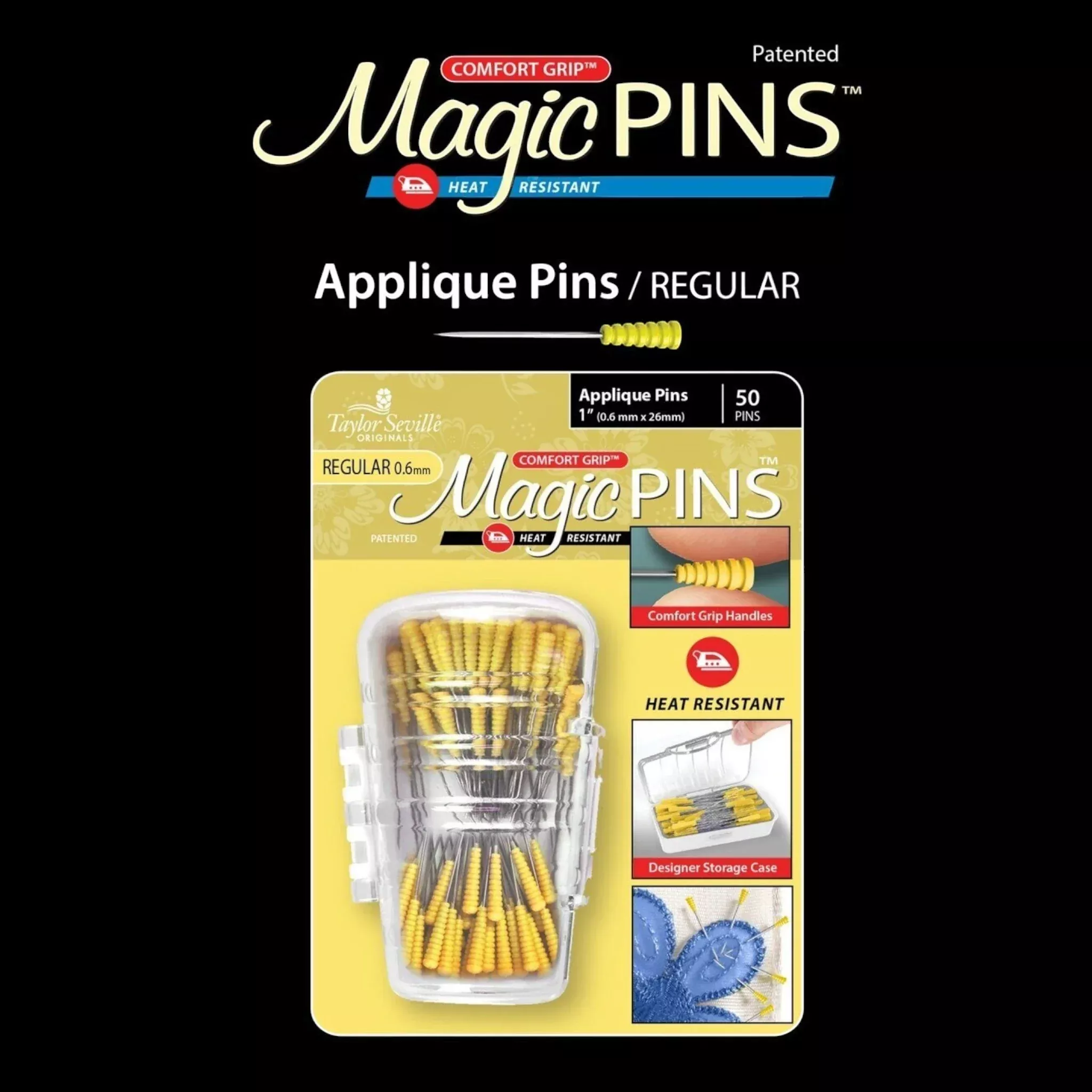 Magic Pins Applique Regular 50pc
