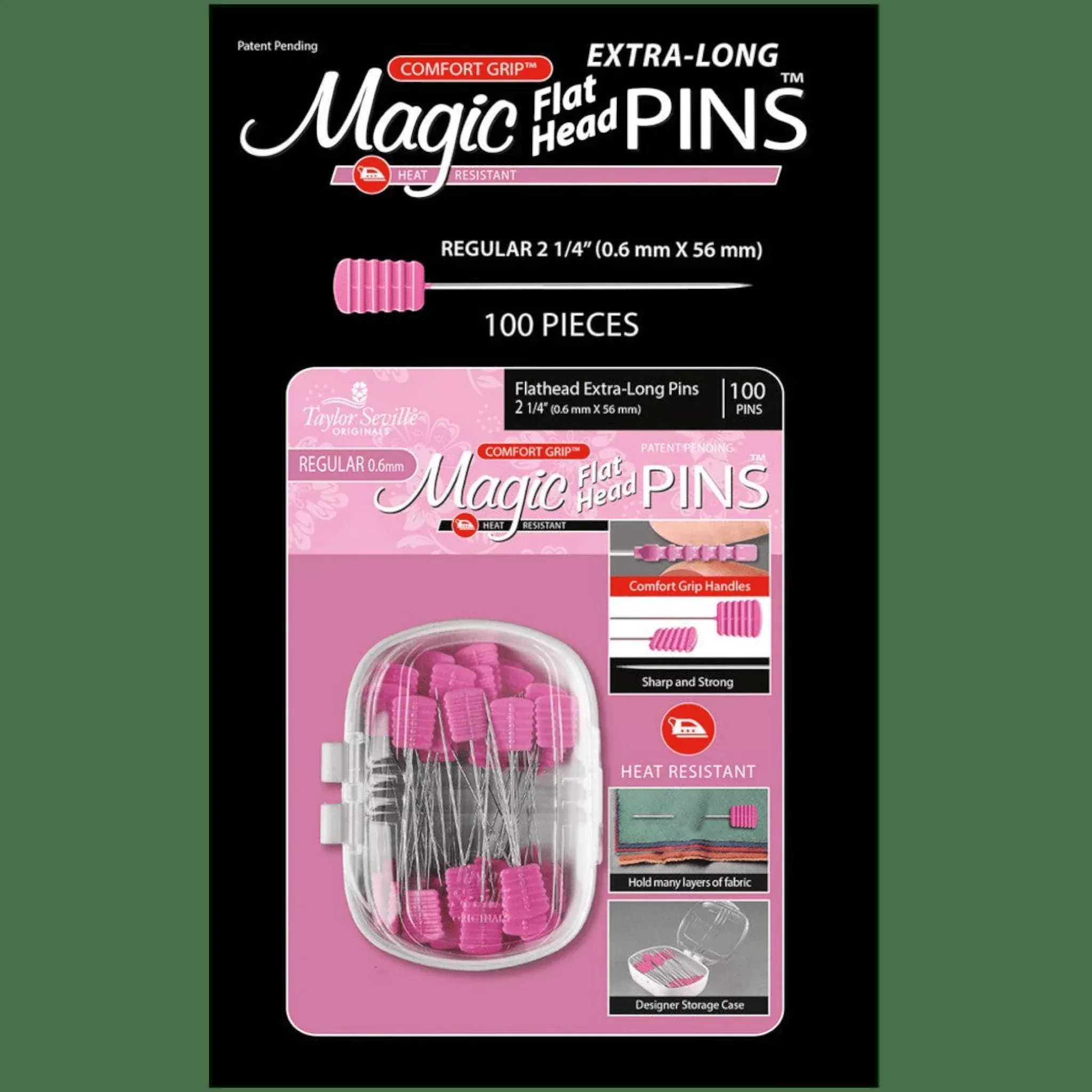 Magic Pins Flathead Extra Long Regular 0.6 mm 100pc