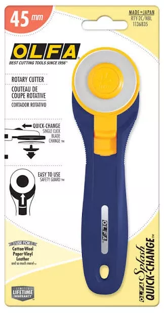 Olfa 45mm Splash Rotary Cutter Navy