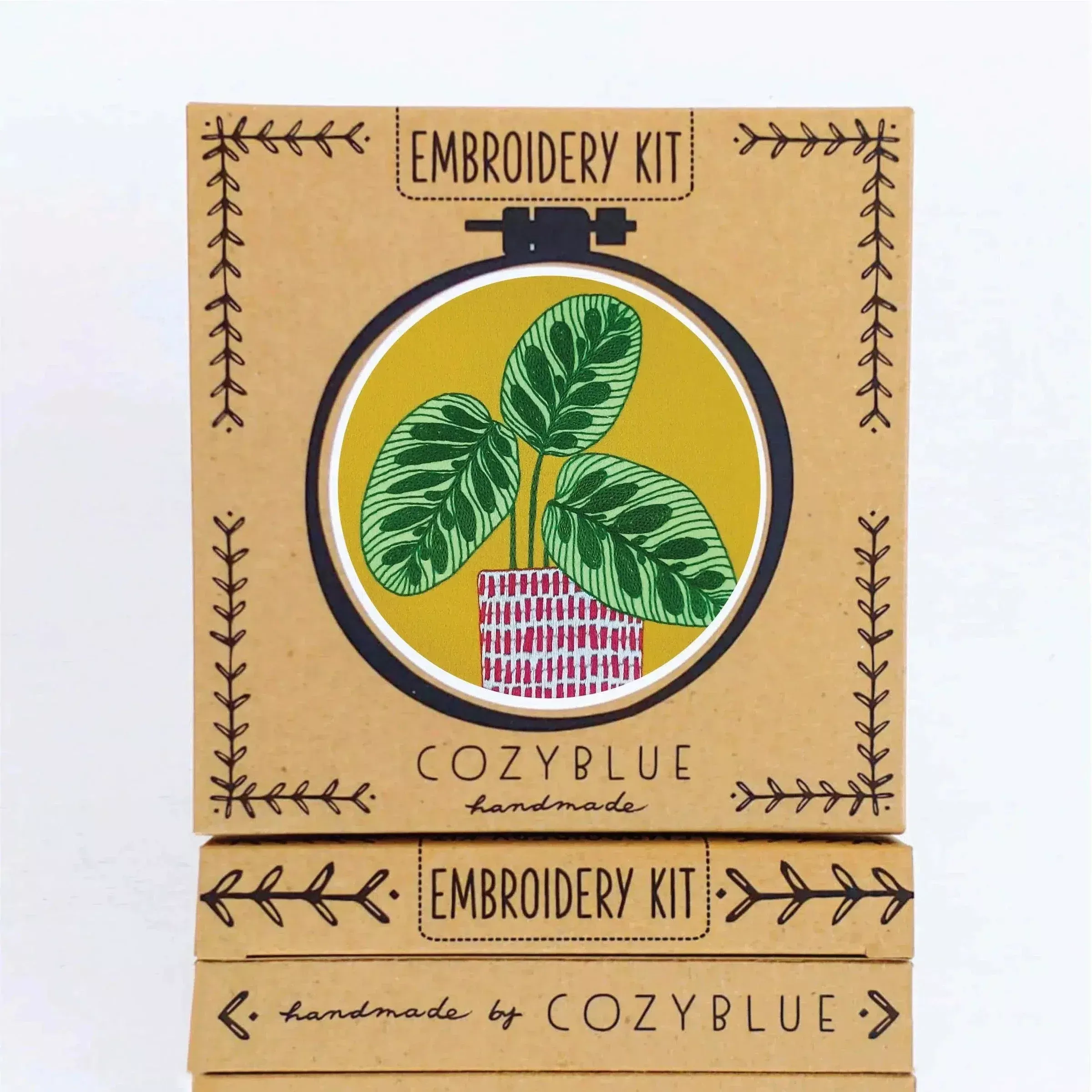 Peacock Plant Embroidery Kit