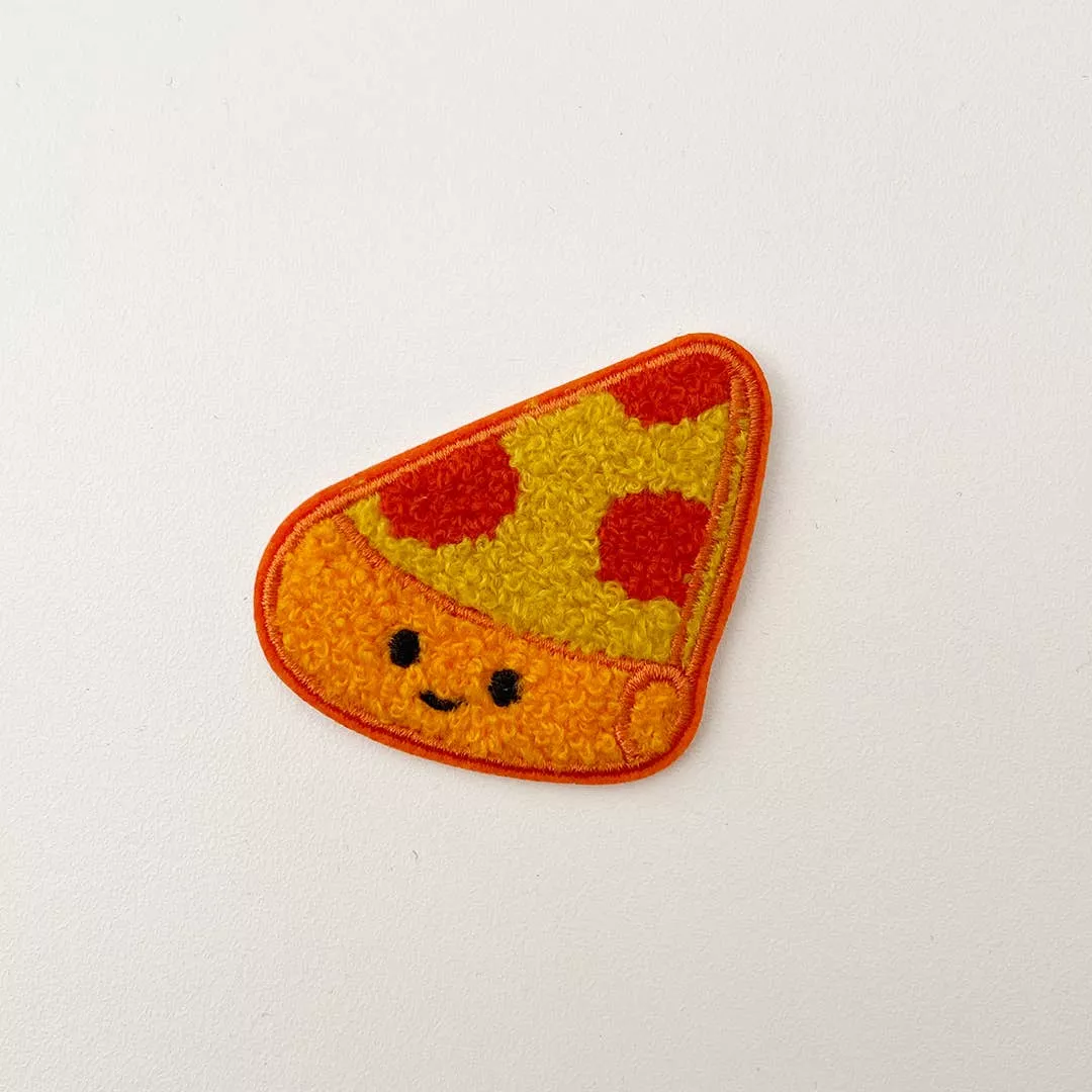 Pizza Slice Chenille Peel & Stick Patch