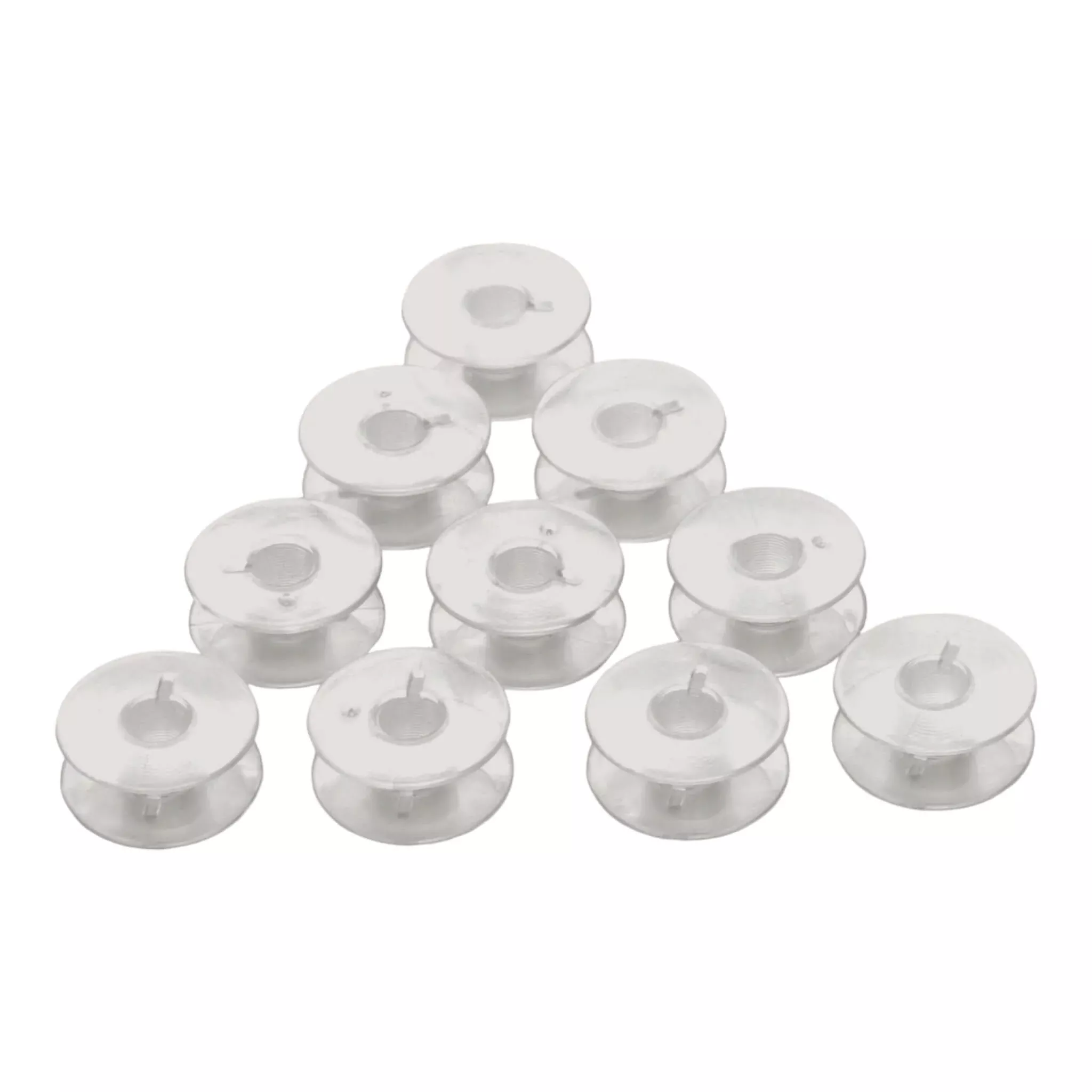 Plastic L Bobbins WITH NOTCH (10-Pack) - Class L Budget - 55623P - Home Machines