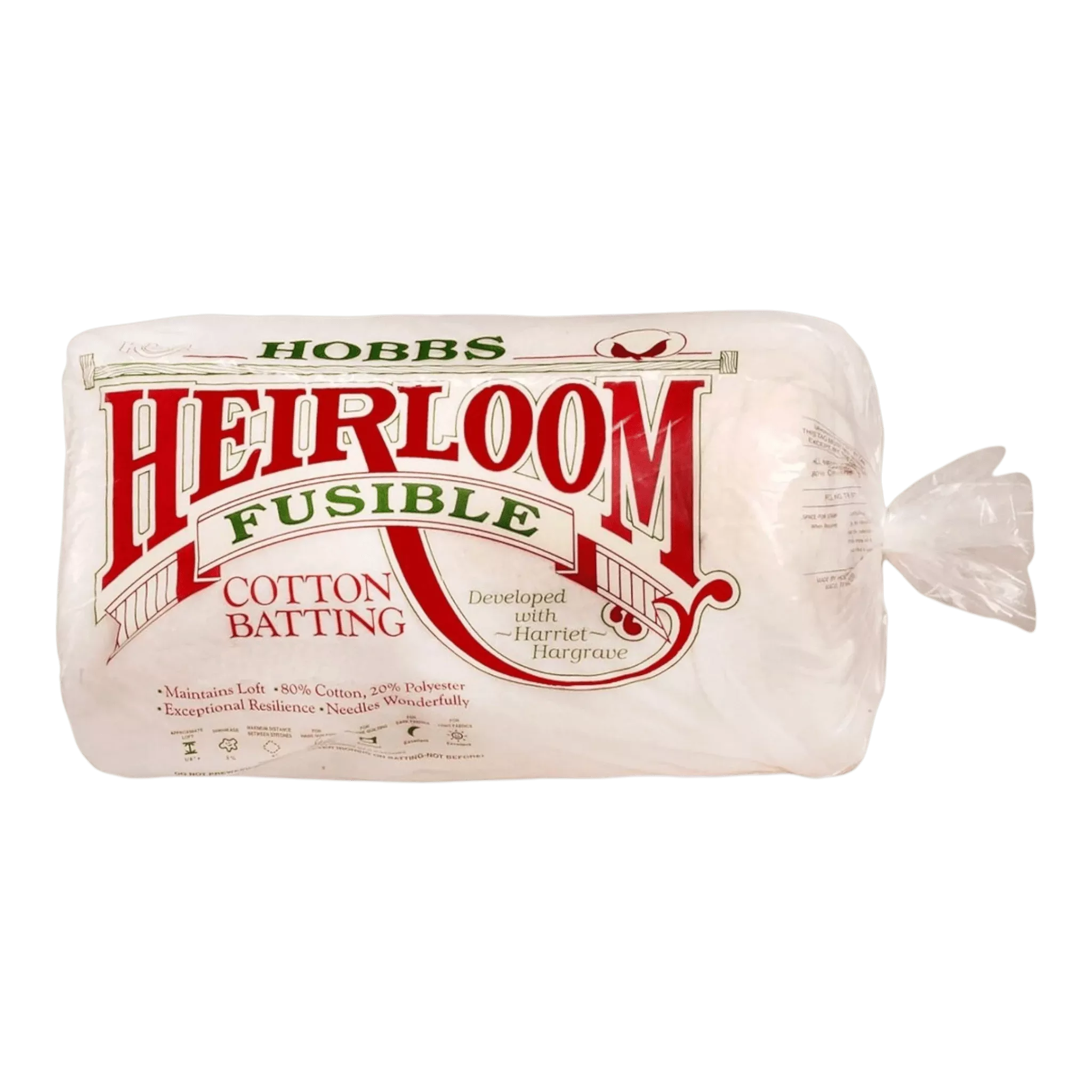 Premium Fusible Cotton Blend Batting - Queen