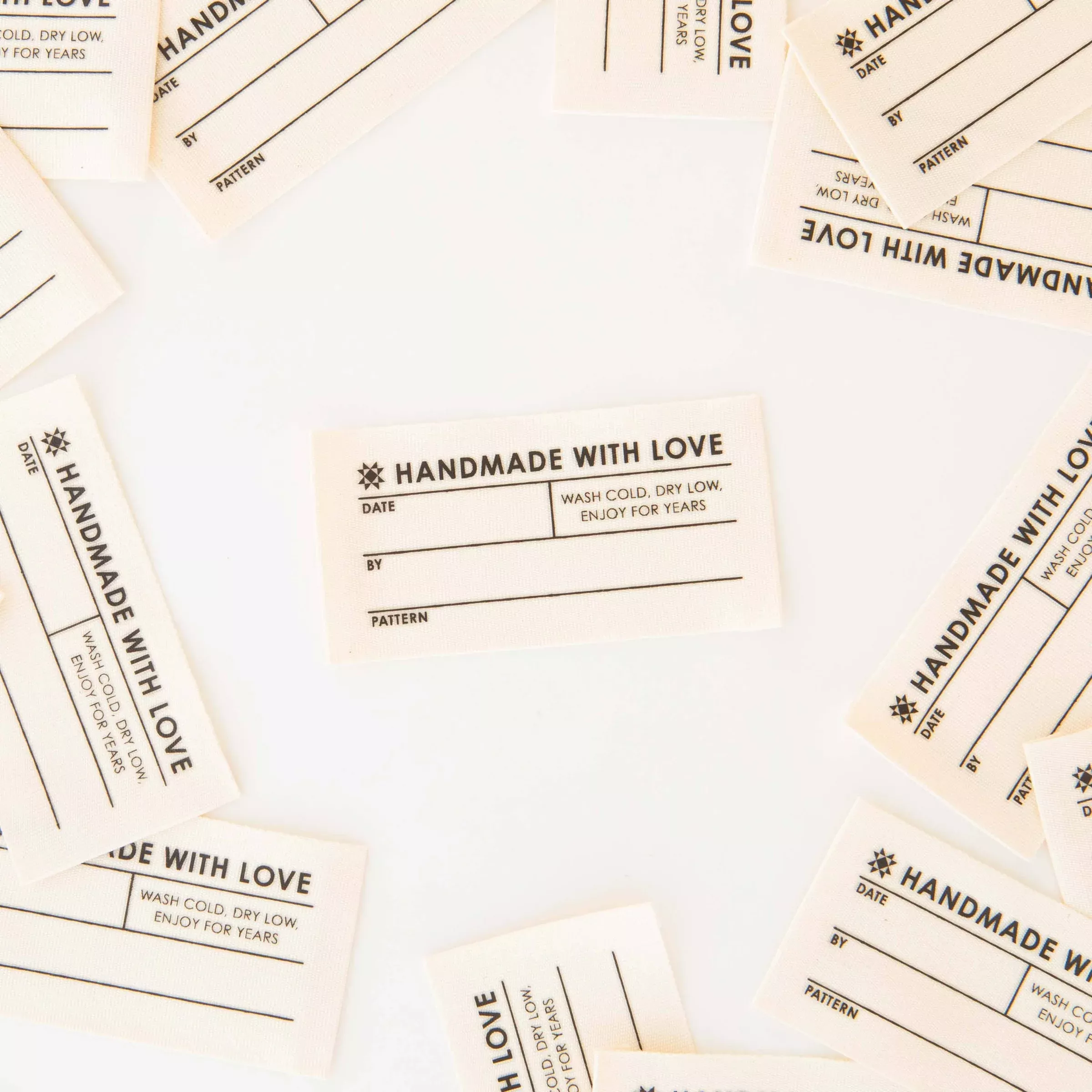 Quilt Info Large Organic Cotton Write-In Labels