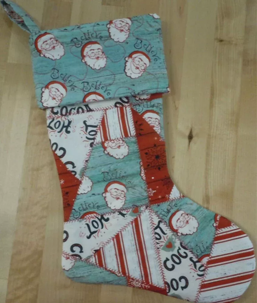 Quilted Patchwork Stocking Pattern