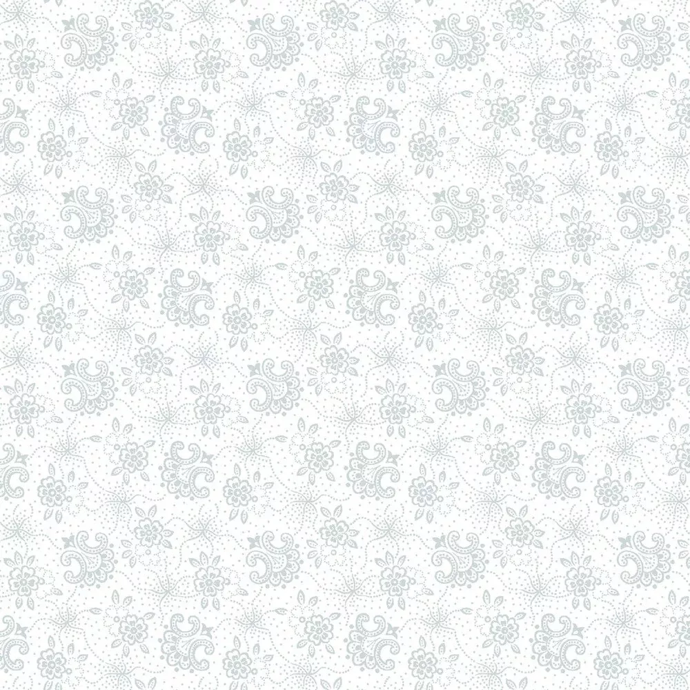 Quilters Flour V - White on White Foulards