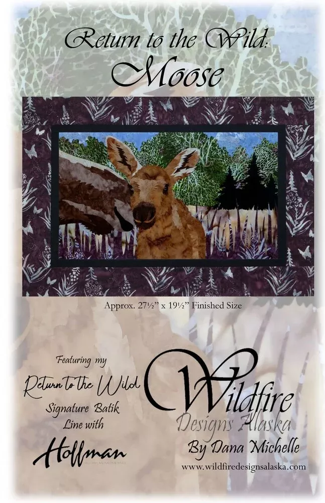 Return to the Wild: Applique Moose Wall Hanging Pattern