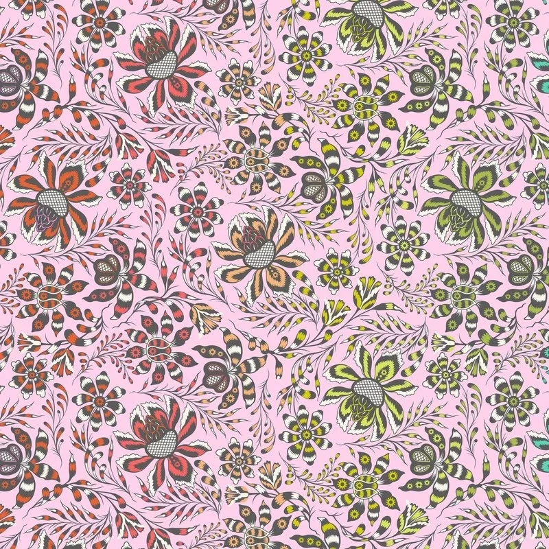 *ROAR! - Tula Pink -Wild Vine - PWTP227.Blush