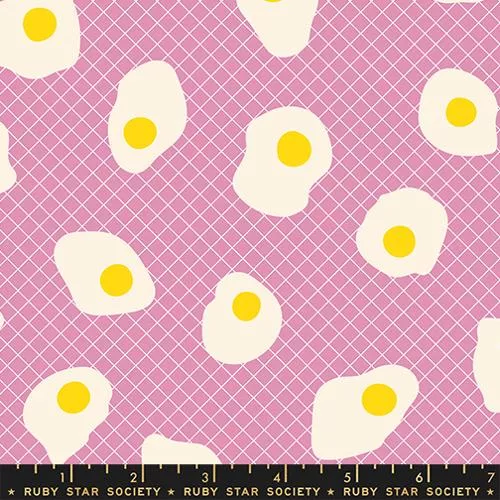 Ruby Star Society EGG AND FRIENDS: Fried Eggs-Kiss (1/4 Yard)