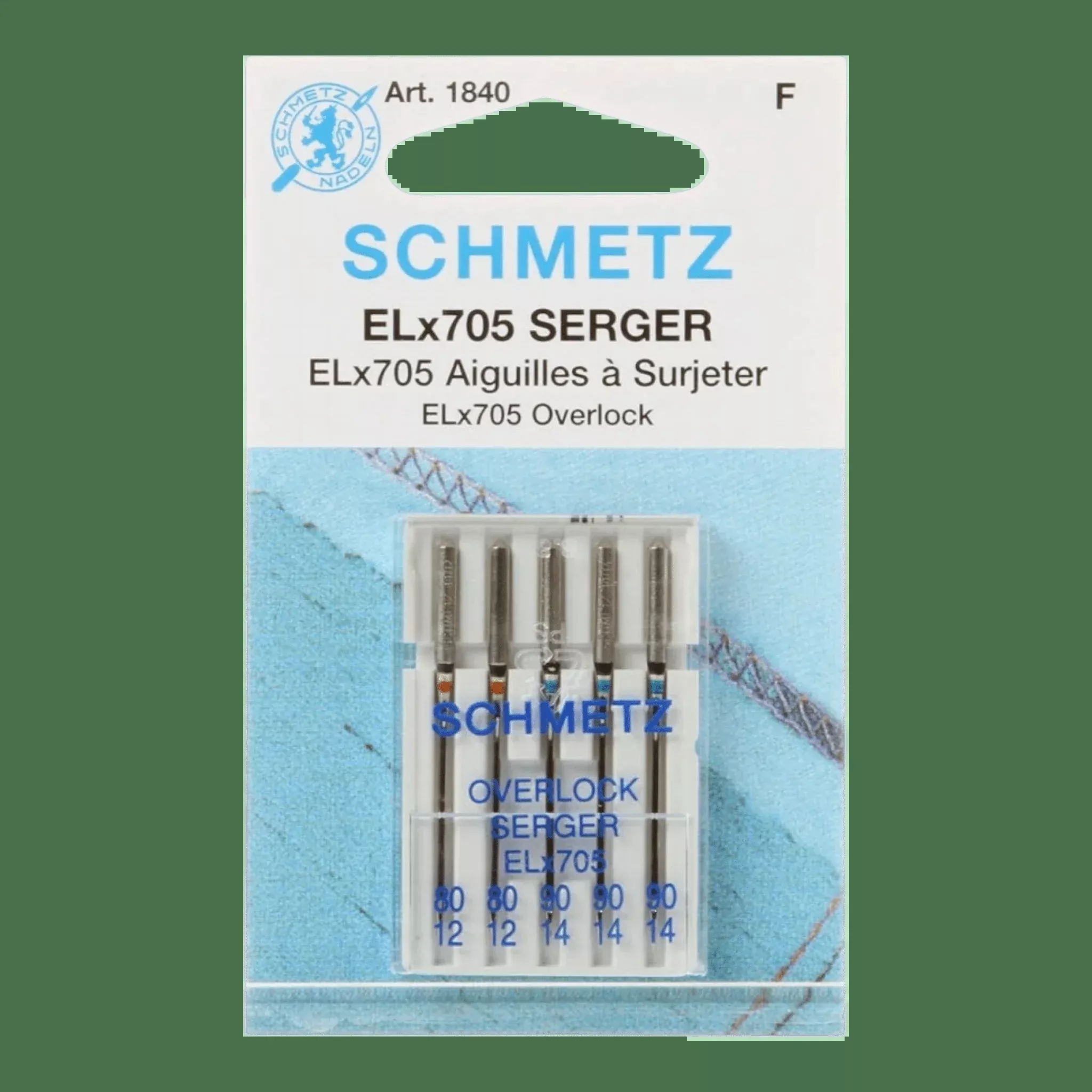 Schmetz Overlock / Serger Machine Needle ELX705 Size 80/90