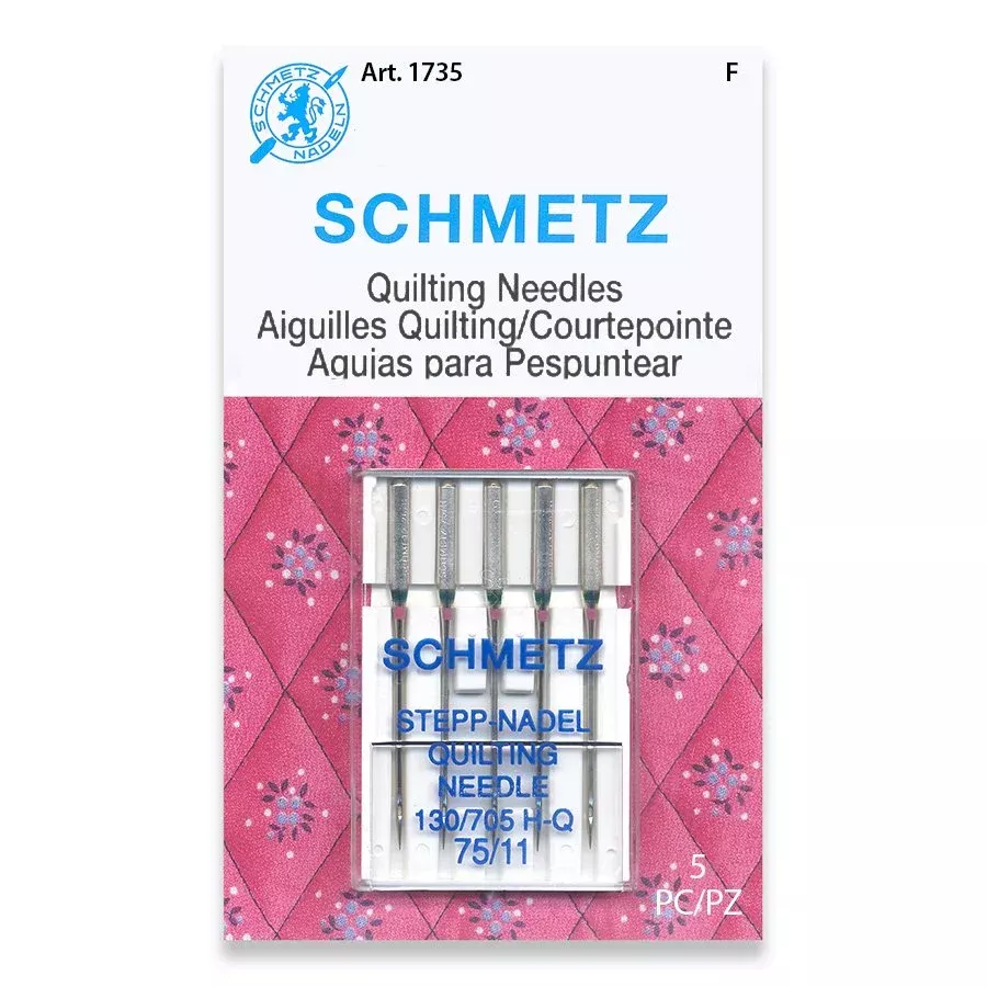 Schmetz Size 11/75 Quilting Machine Needles (5pc)