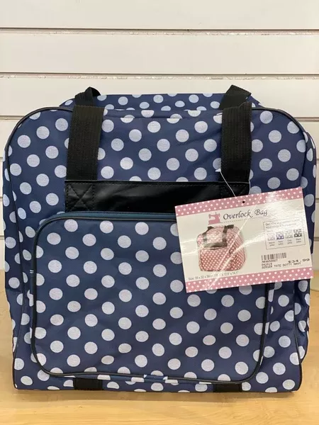 Serger Tote Dotty Navy