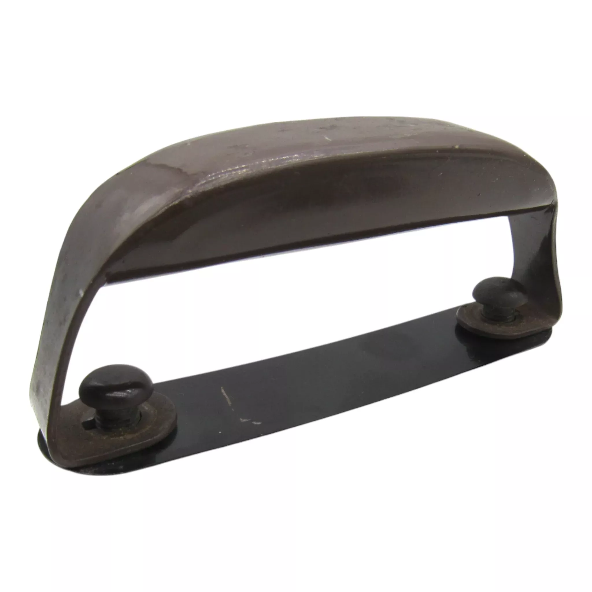 Singer Bentwood Case Handle – Late Style Brown Painted Steel | Vintage Original