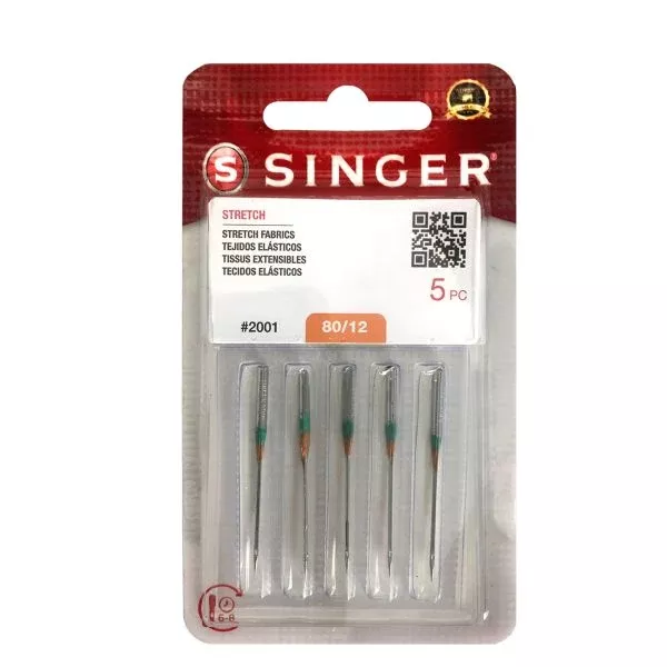 Singer Green Band (#2032R) Ball Point Needle - 80/12 #S2001-12