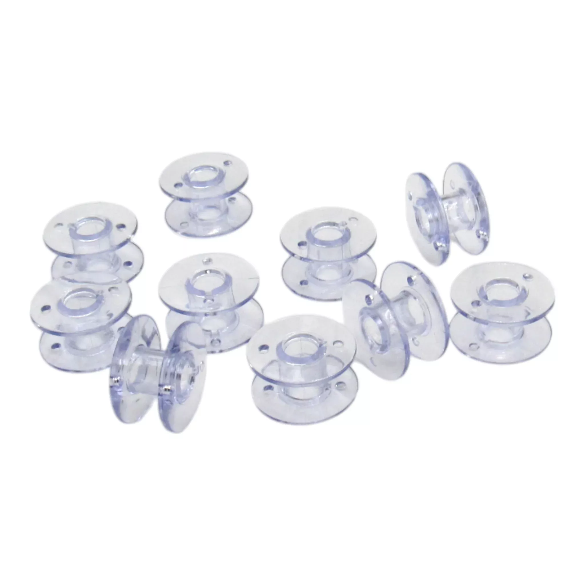 Singer J-Style Plastic Bobbins (10-Pack) - Part 85128 - Class 15J Replacement Bobbins for Singer, Juki, Pfaff