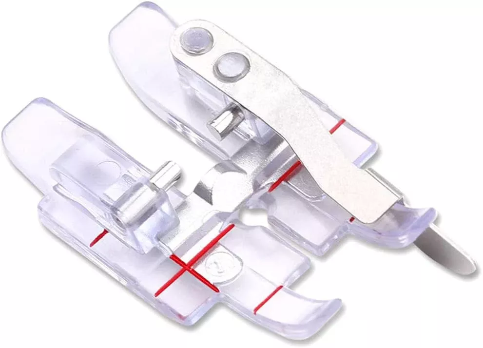 Snap On Clear 1/4" (Quarter Inch) Presser Foot w/Guide for Pfaff Sewing Machine #820881096