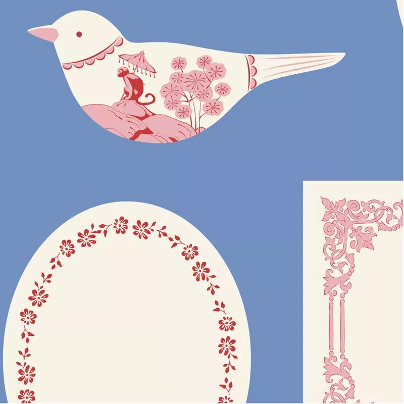 Something Blue Blender: Labels & Ornaments Blue