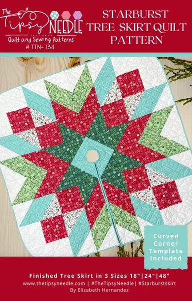 Starburst Tree Skirt Pattern