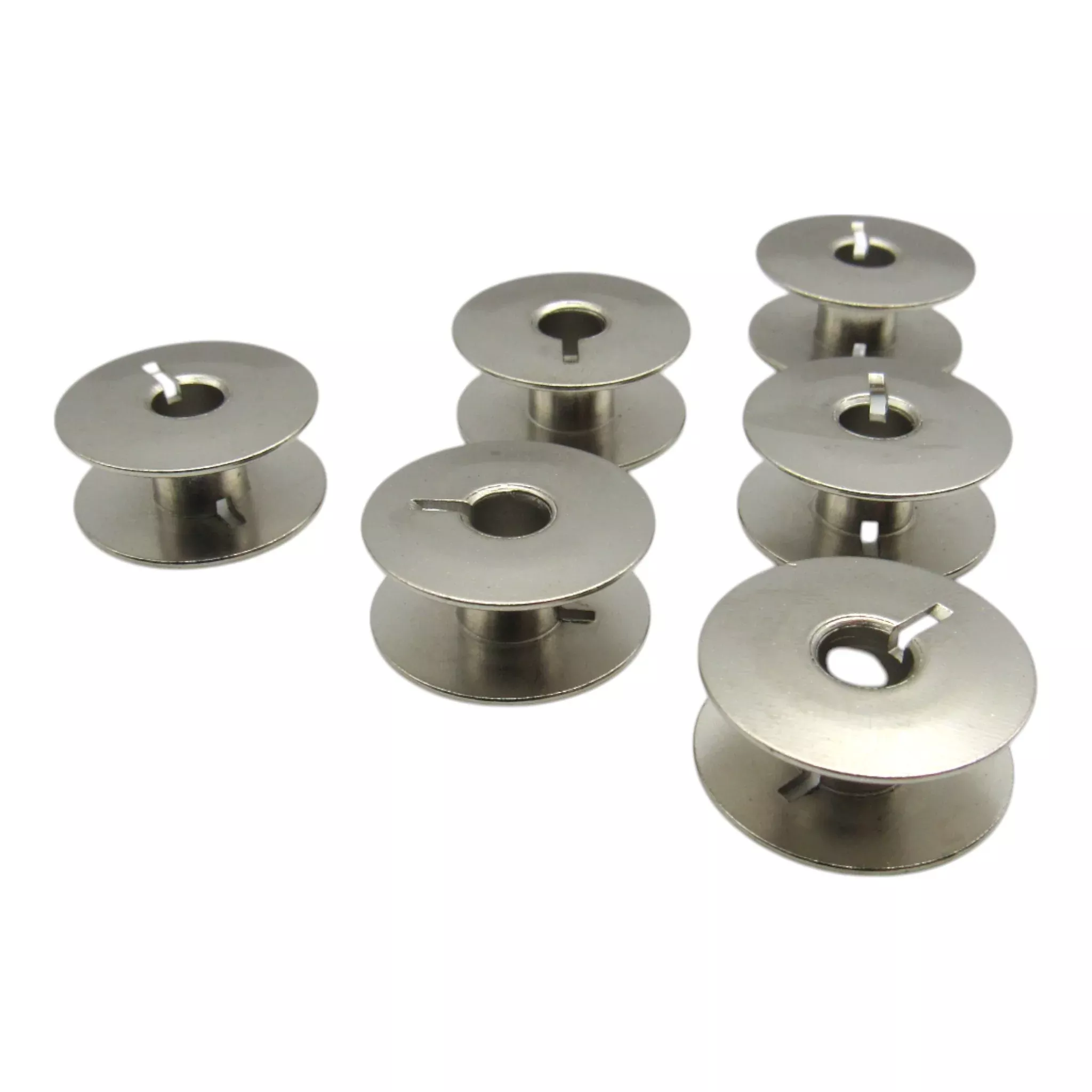 Steel Slotted Bobbins for Pfaff Industrial Sewing Machines - Part # 91-010079-05 | 6-Pack