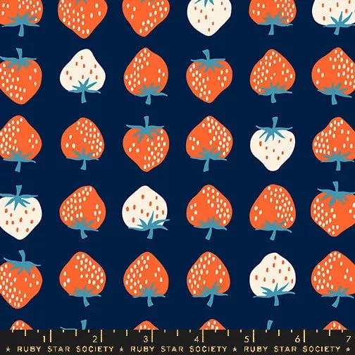 Strawberry in Navy