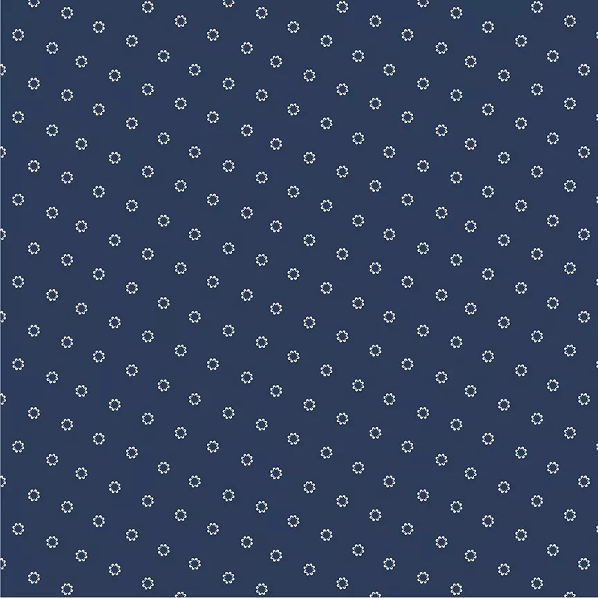 Swatch Book: Daisies Navy