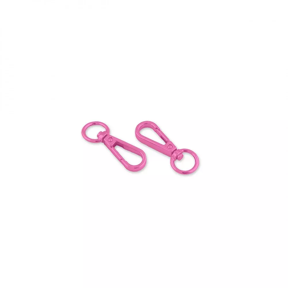 Two Tula Pink 13 mm Swivel Hooks
