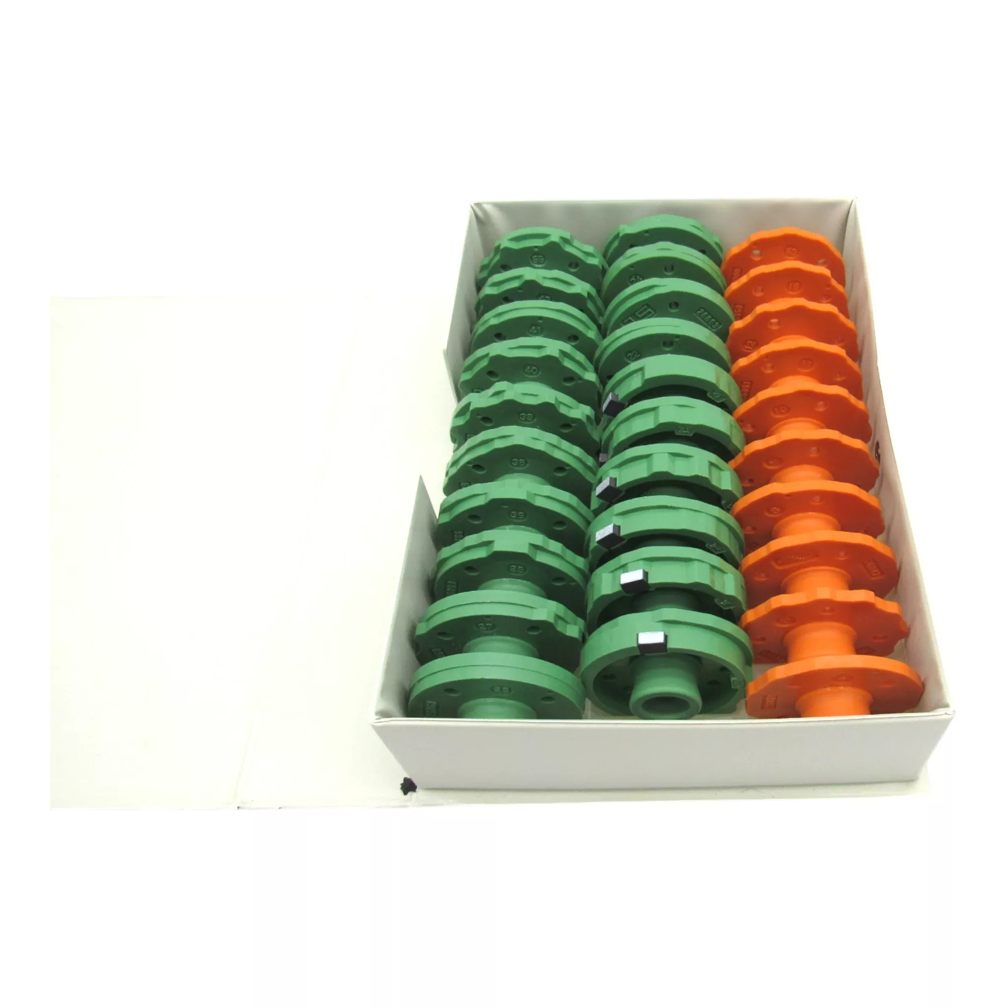 Vintage Kenmore Model 158.1980 Pattern Cams Set - 30pc Green & Orange with Magnetic Cams