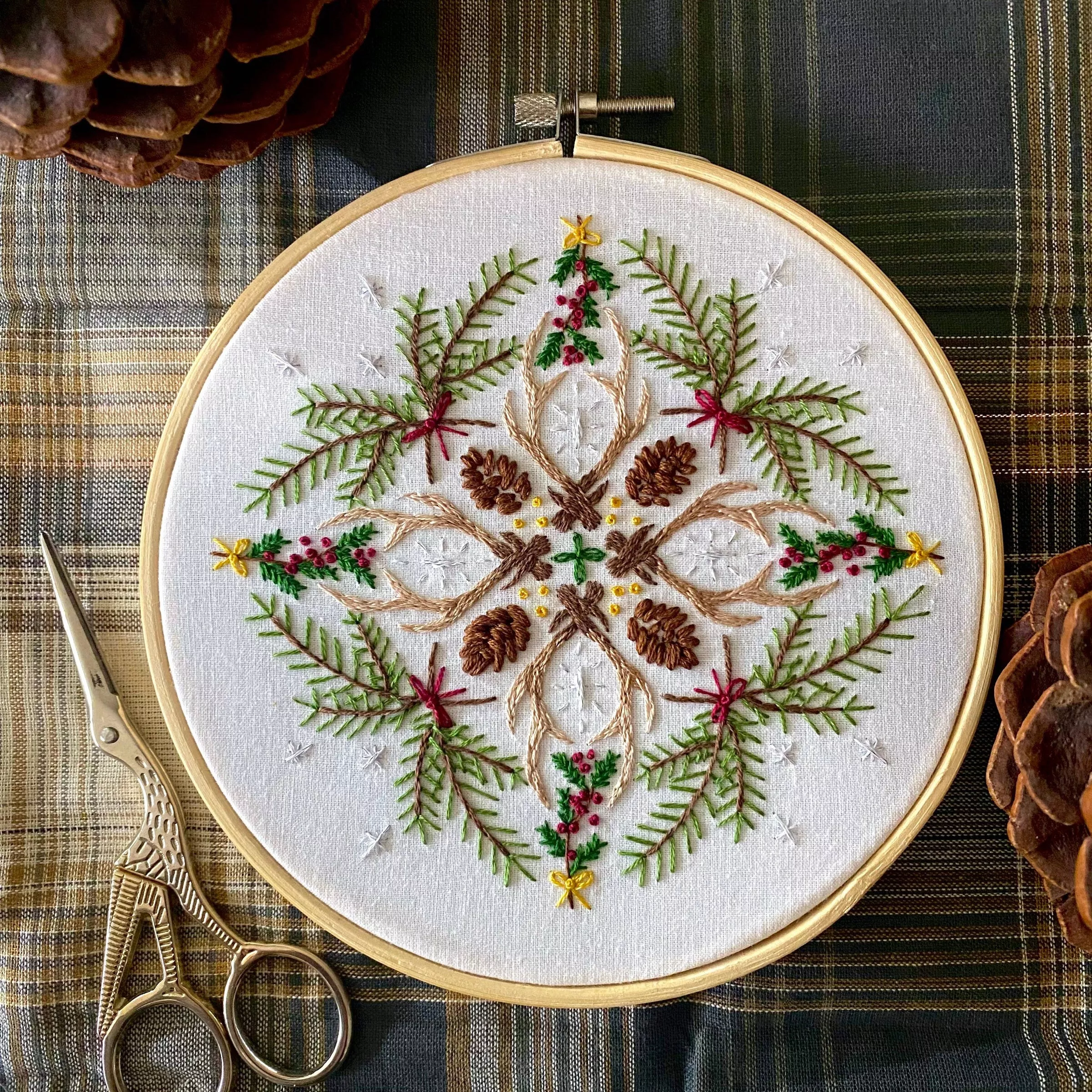 Woodland Mandala Embroidery Kit