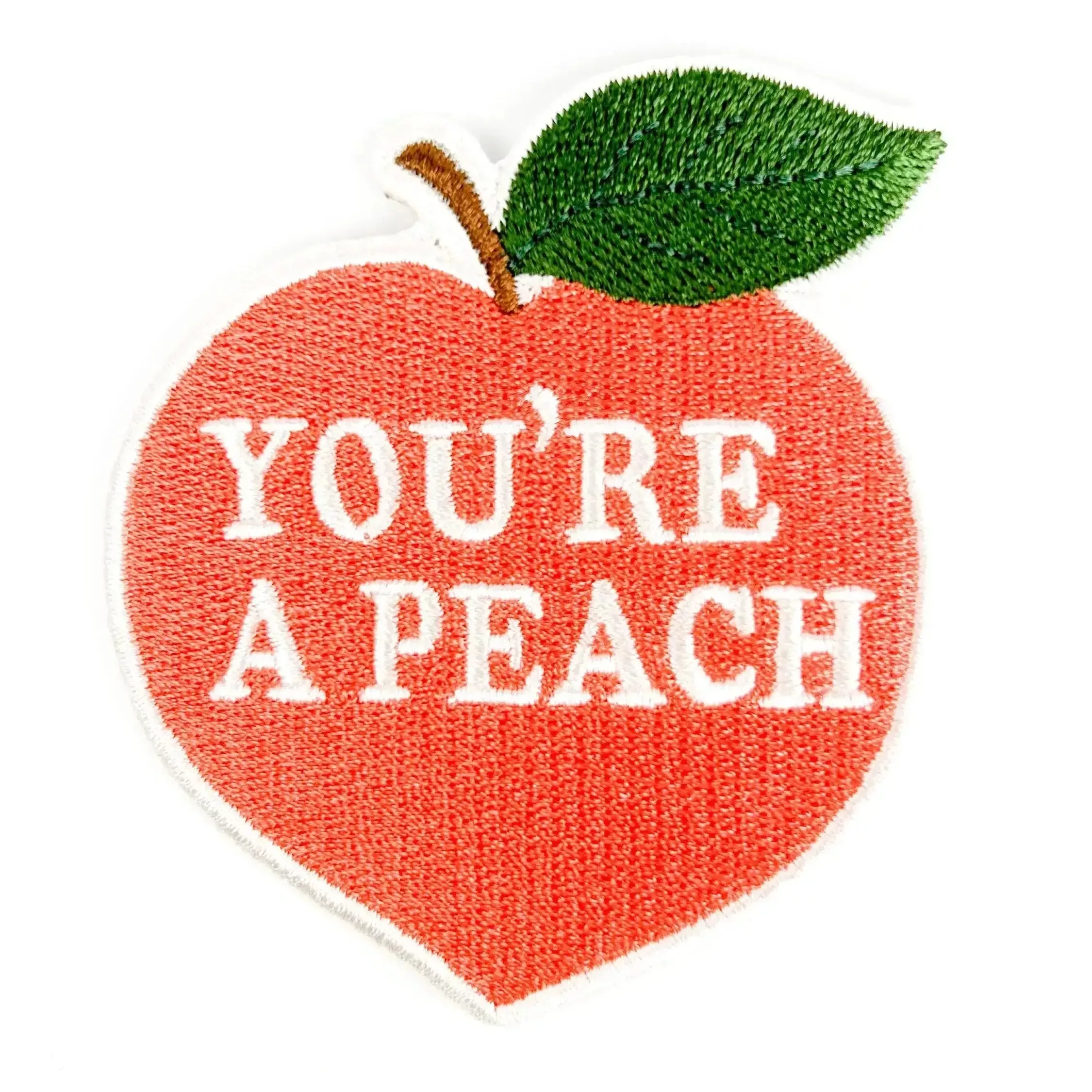 You're a Peach Embroidered Iron-On Patch