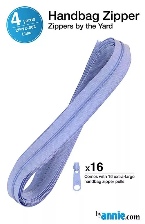 Zipper 4yds with Pulls Lilac