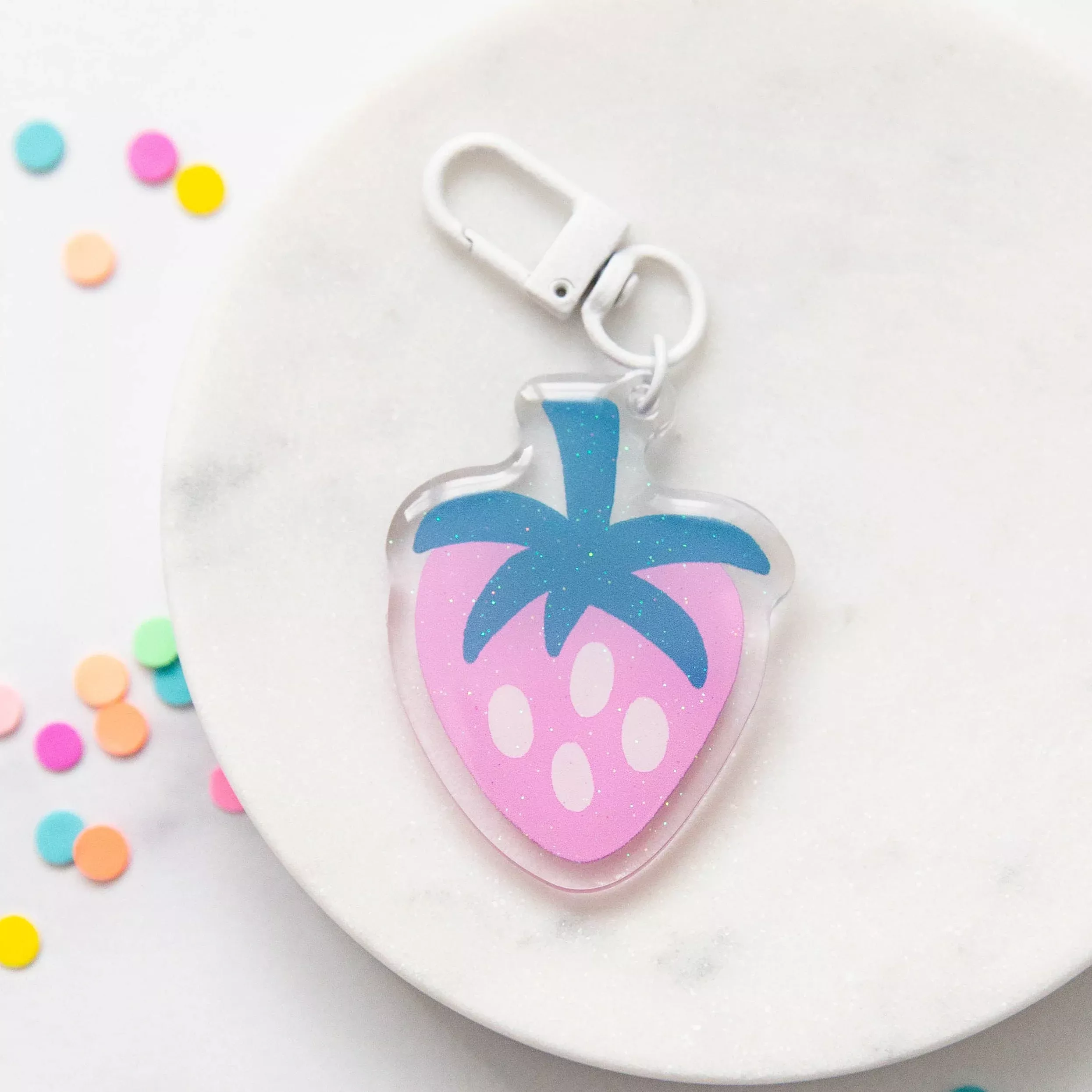 Zipper Pull: Strawberry