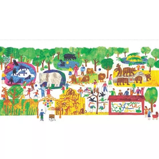 Zoo Fabric Panel from the A Very Hungry Caterpillar collection #77**