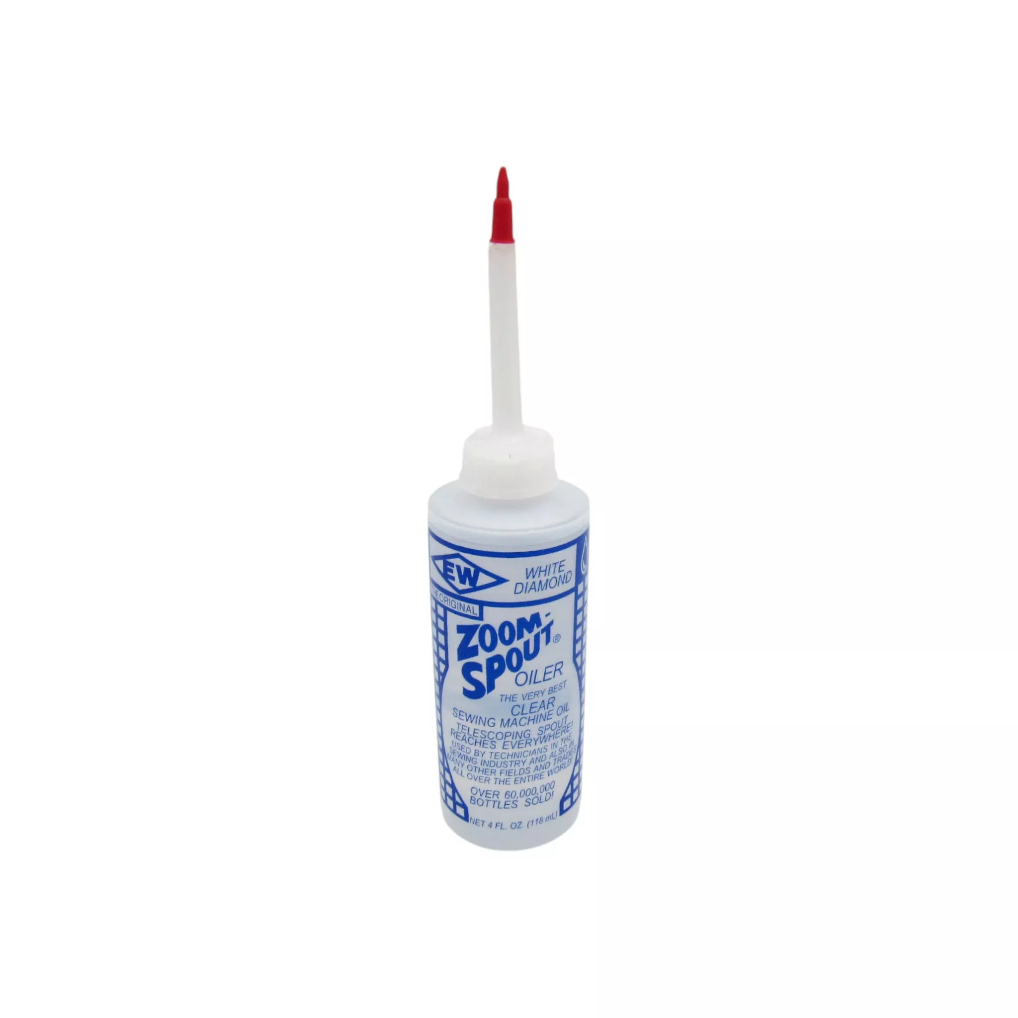 Zoom Spout Precision Oilier - 4oz Sewing Machine Lubricant with 14" Telescoping Spout